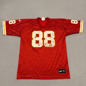 Kanas City Chiefs Tony Gonzalez Jersey Size Large Red NFL Football Number #88